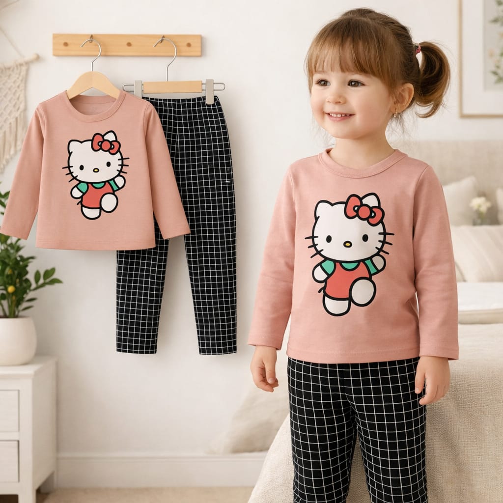 Girls t-shirts & plaju set